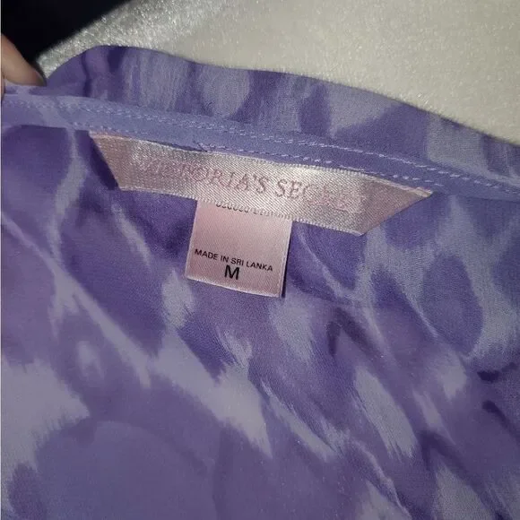 Victoria's Secret Purple Floral Tie Lingerie M - Picture 8 of 9